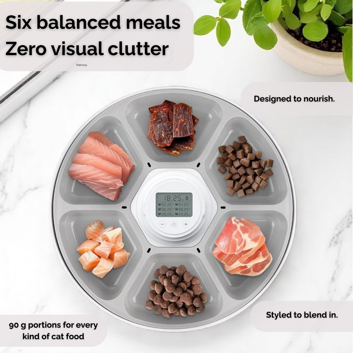 Serenity Feast  Six-Meal Smart Feeder